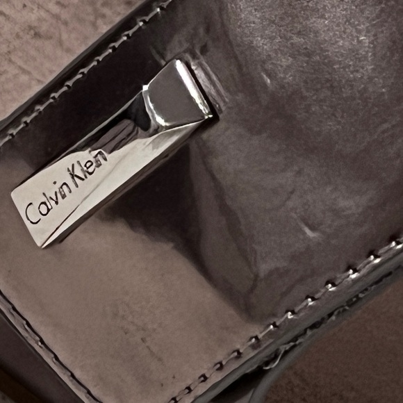 Calvin Klein Mirror Metallic Pewter Women's Sandals - Picture 6 of 9